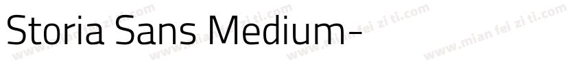 Storia Sans Medium字体转换